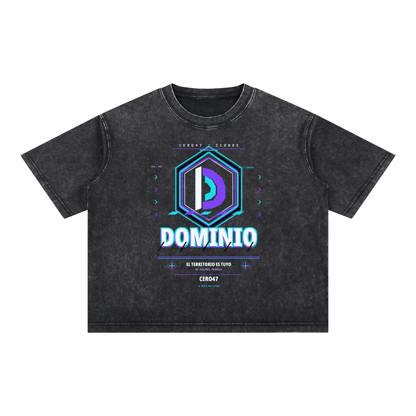 Camiseta CERO47 DOMINIO de la colección ÍCONOS